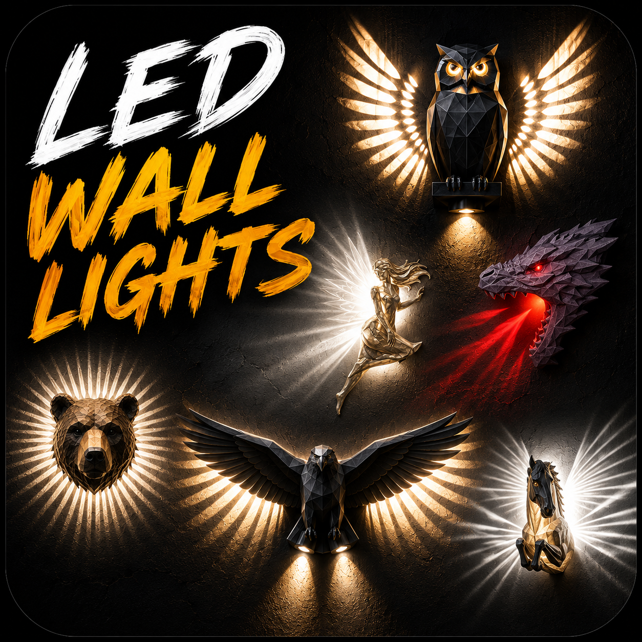 LED Projection Wall Lights