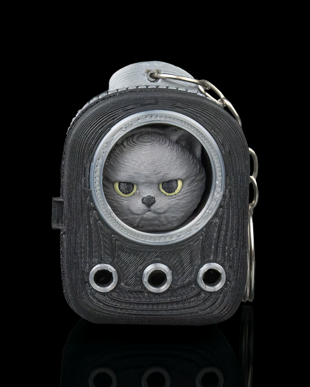 CatPack Backpack Buddies – 3D Printed Cat Keychains