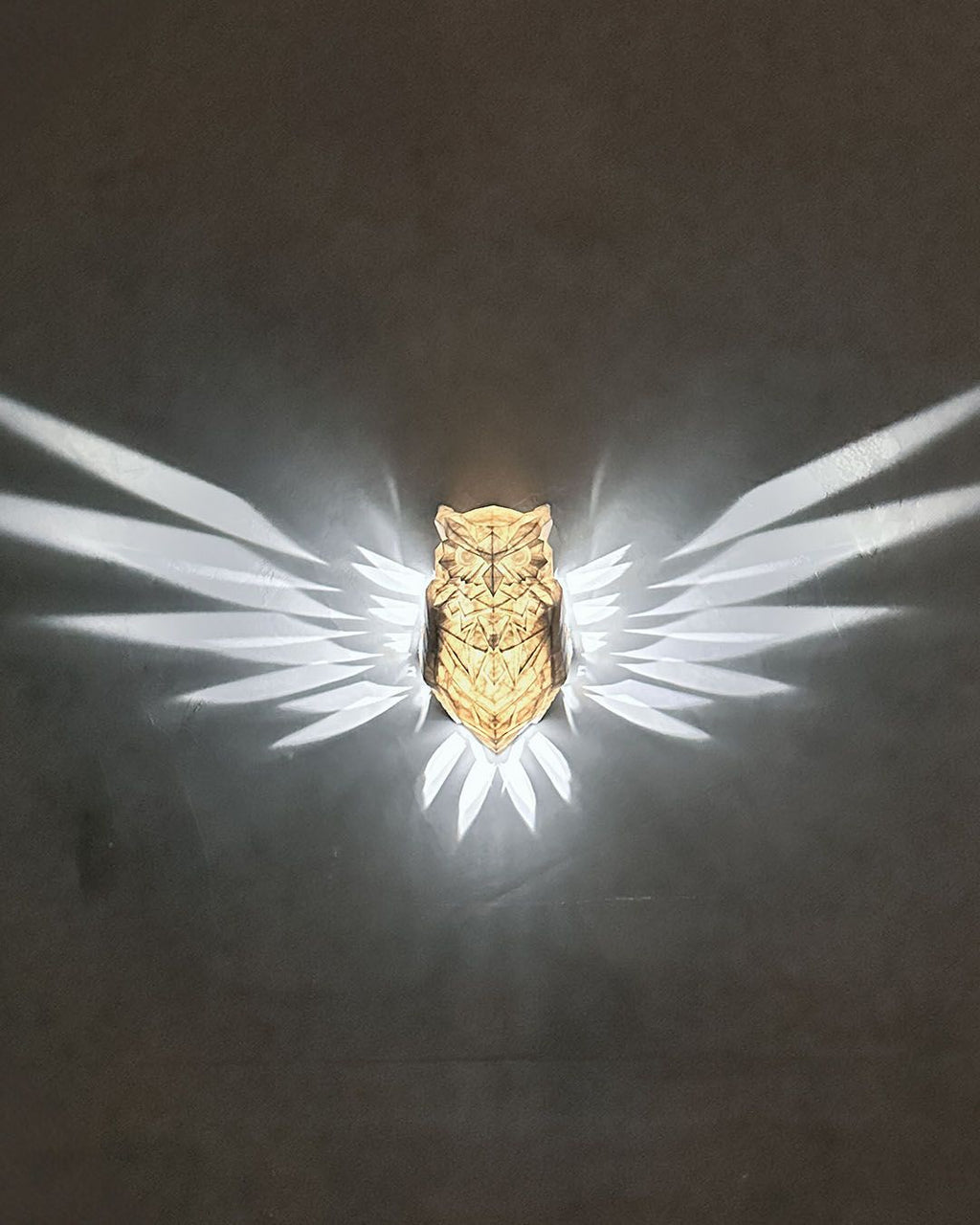 Night Owl LED Wall Light – 3D Printed Owl Sconce