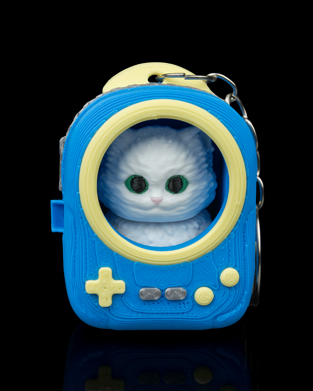 CatPack Backpack Buddies – 3D Printed Cat Keychains