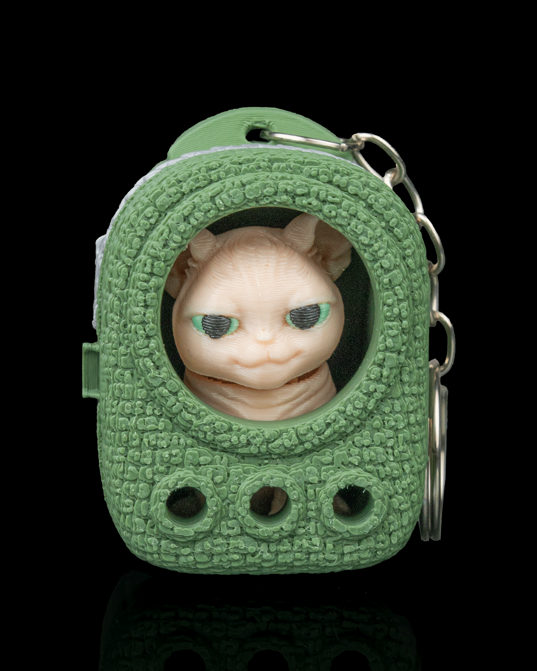 CatPack Backpack Buddies – 3D Printed Cat Keychains