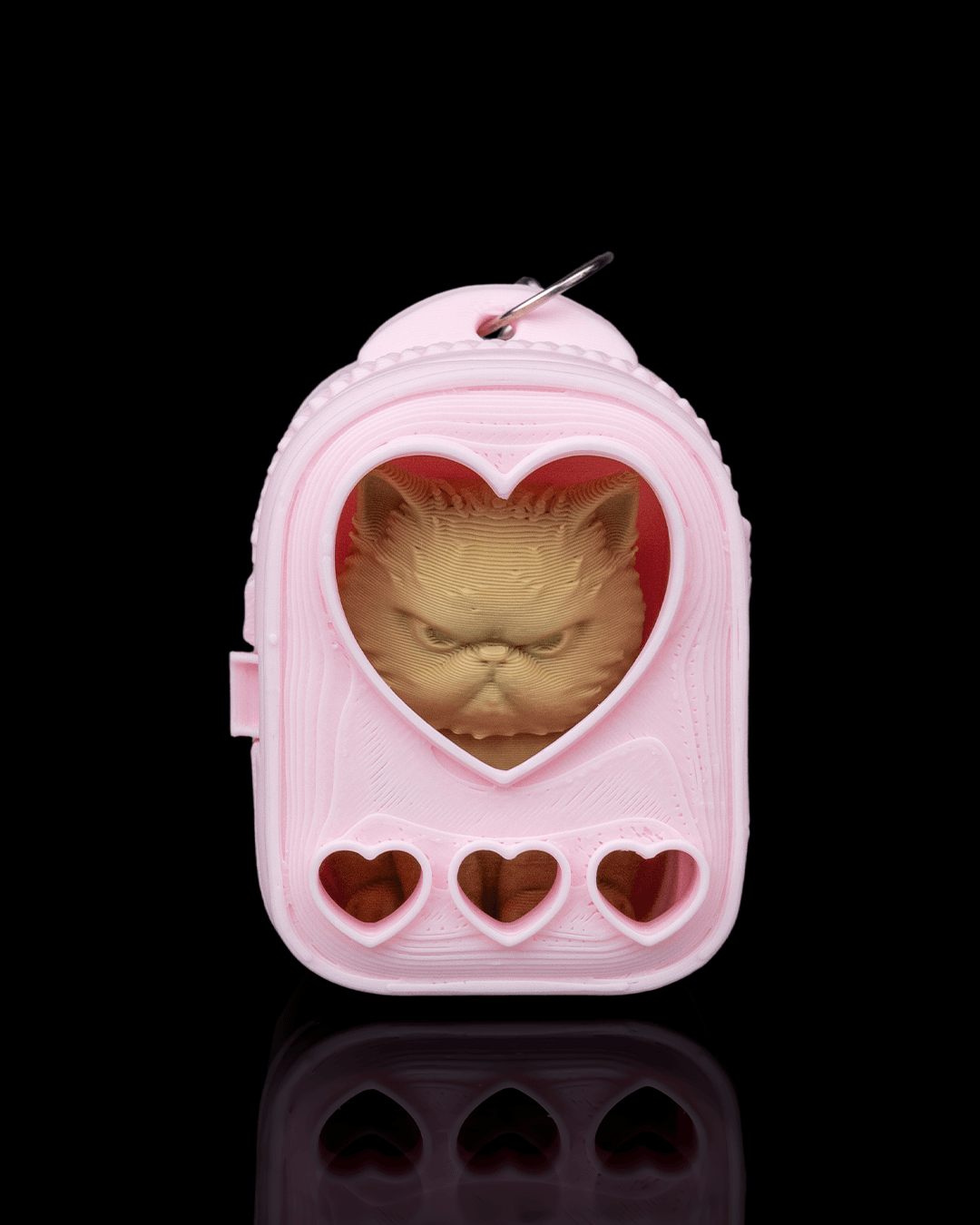 CatPack Backpack Buddies – 3D Printed Cat Keychains