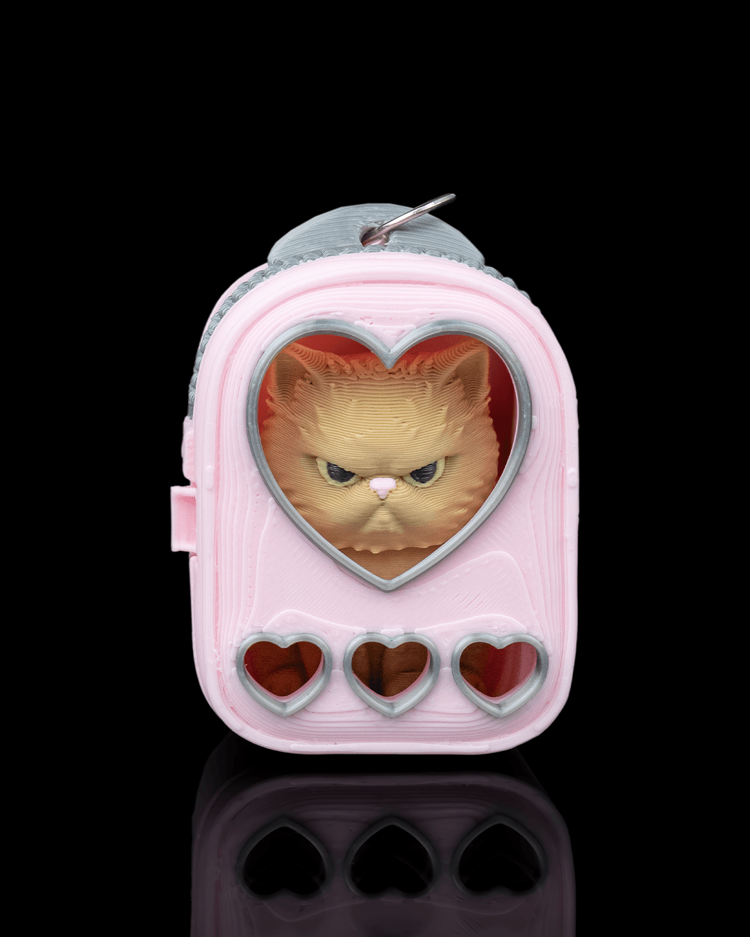 CatPack Backpack Buddies – 3D Printed Cat Keychains