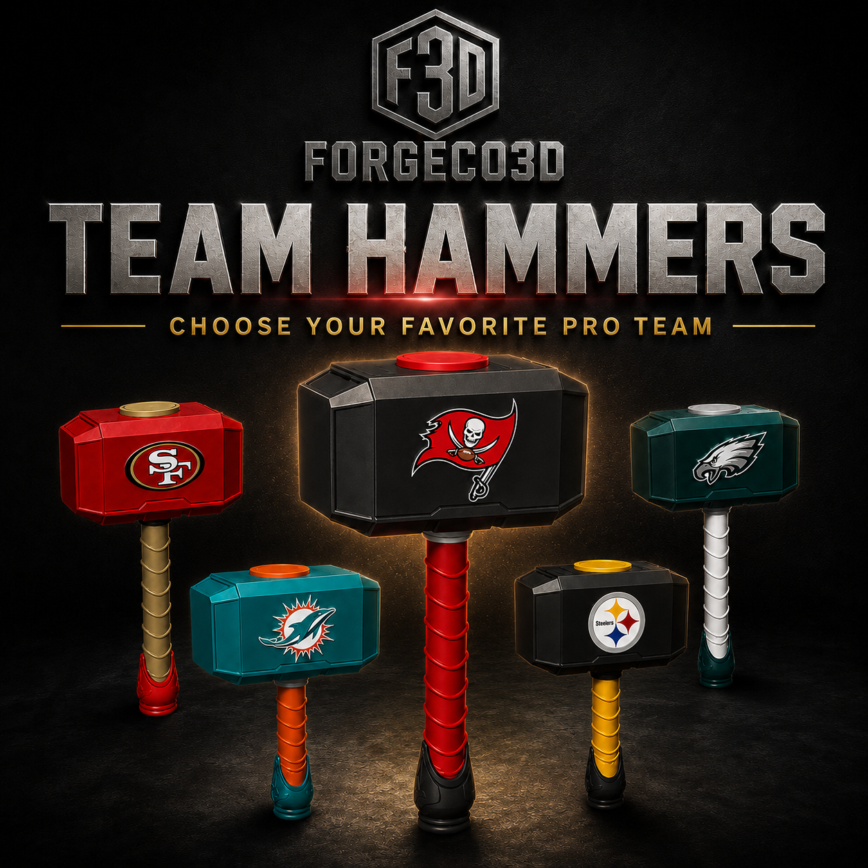 Game Day Team Hammer – Choose Your Favorite Pro Football Team