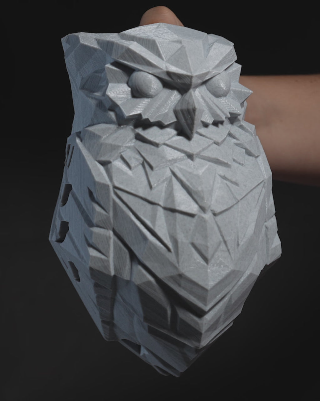 Night Owl LED Wall Light – 3D Printed Owl Sconce