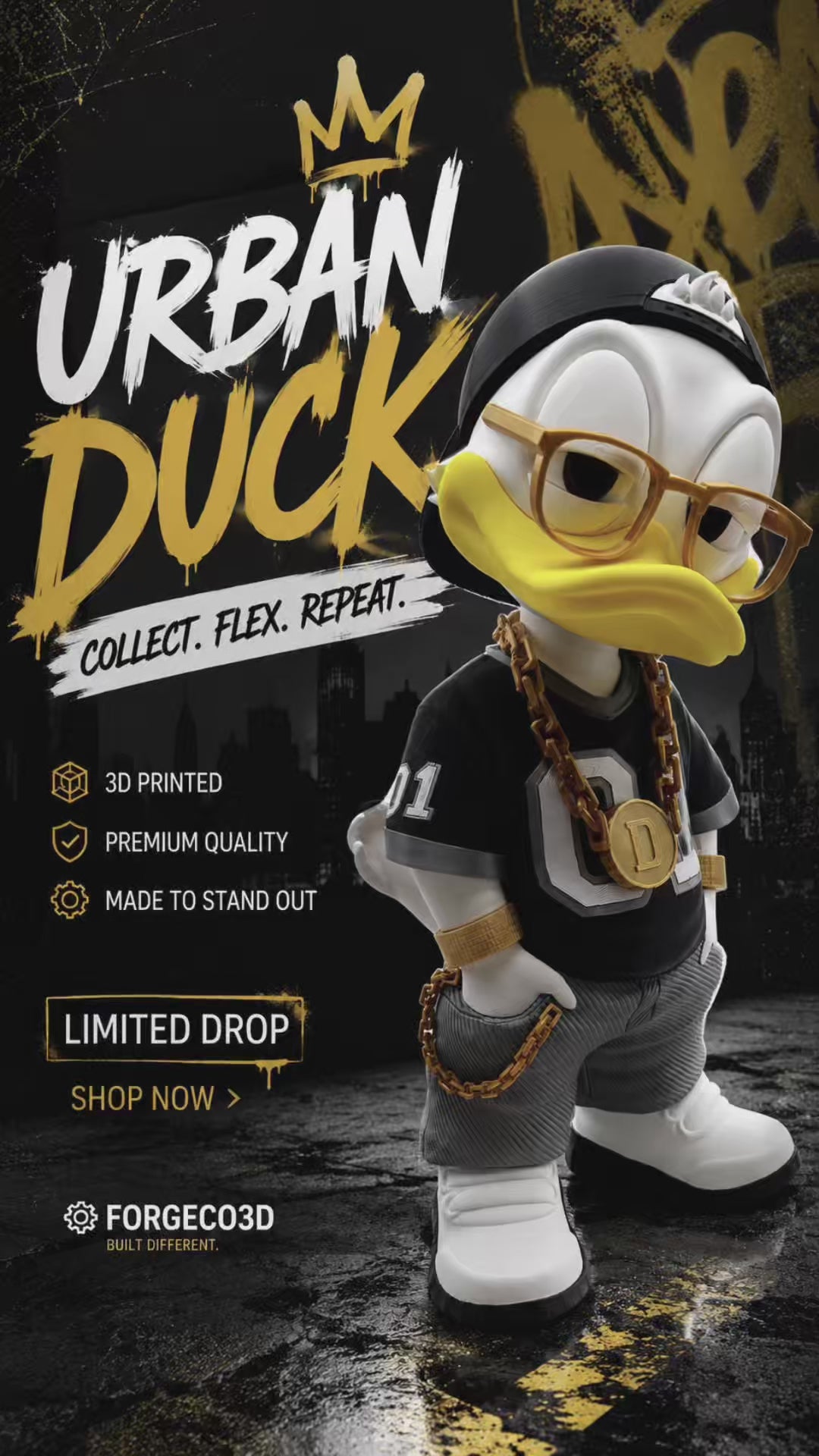 Urban Duck – Premium 12" Designer Collectible